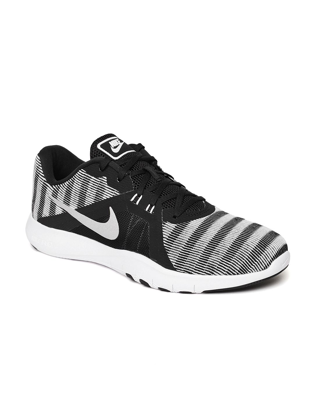 Nike Women Black & Grey Flex Trainer 8 Print Sports Shoes