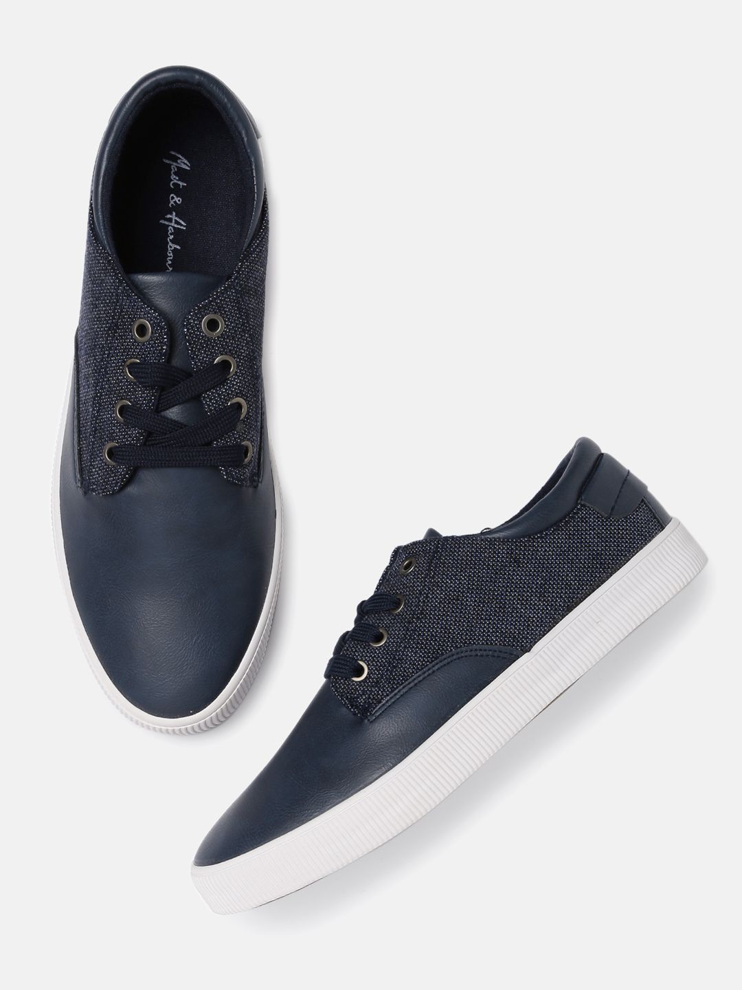 Mast & Harbour Men Navy Blue Sneakers