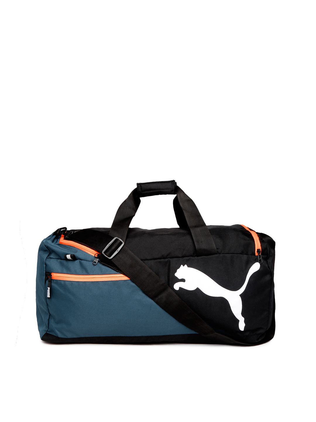 Puma Unisex Navy & Black Colourblocked Fundamentals Sports Duffle Bag