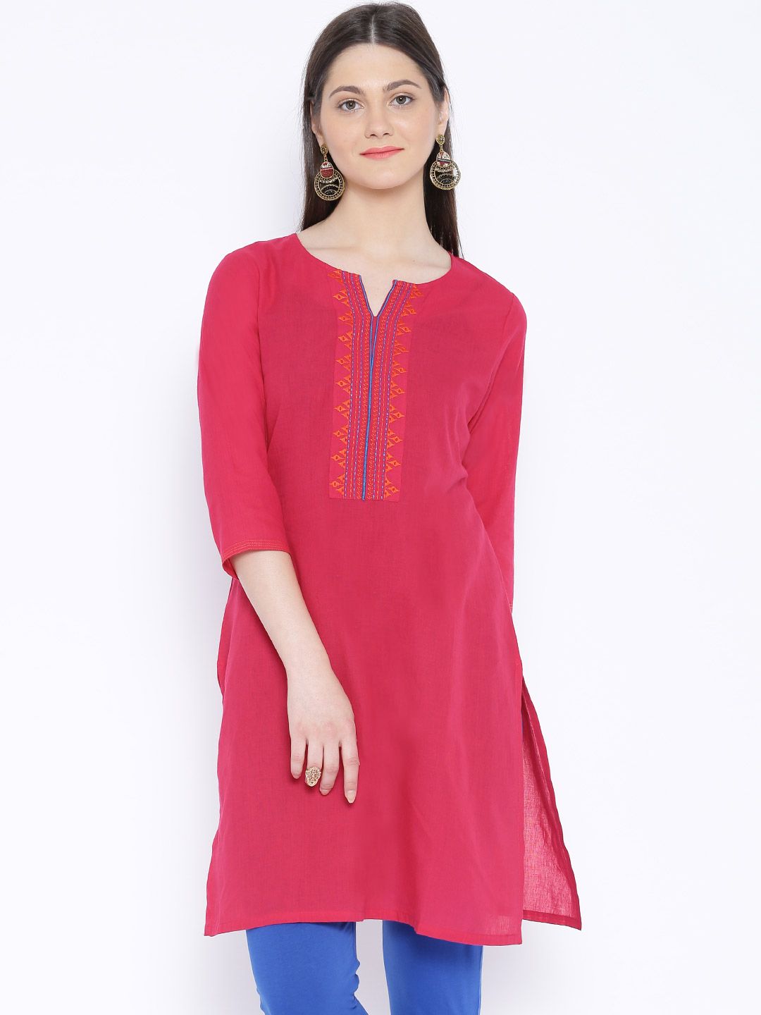Rangmanch by Pantaloons Pink Kurta