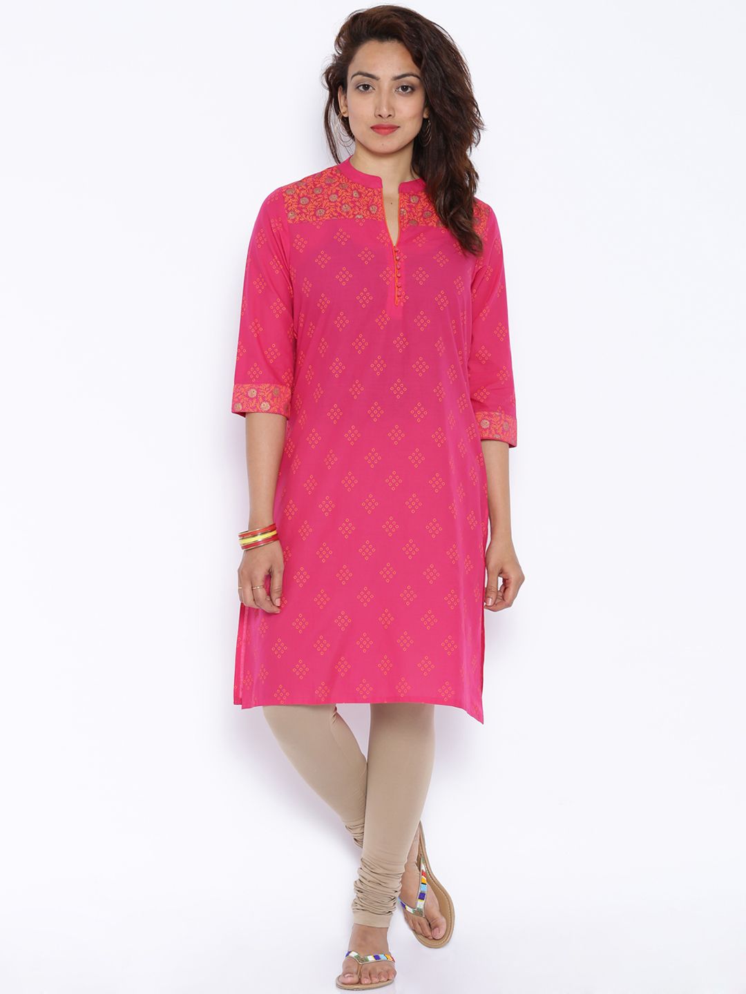 Rangmanch by Pantaloons Pink Printed Kurta