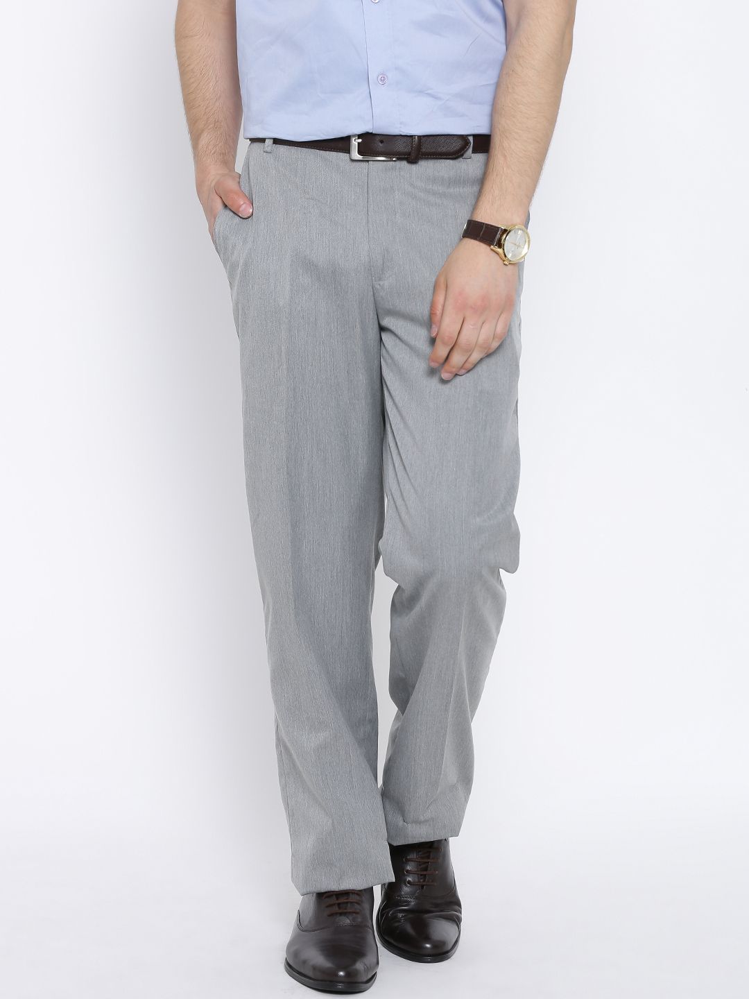John Players Grey Formal Trousers