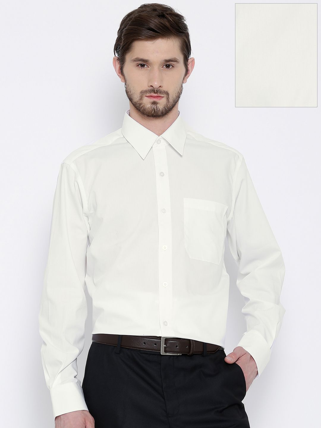 John Players White Formal Shirt