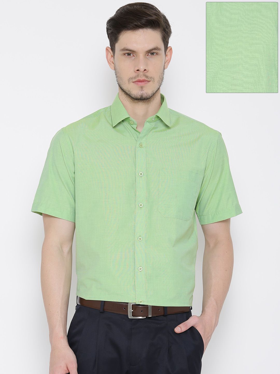 John Players Green Formal Shirt