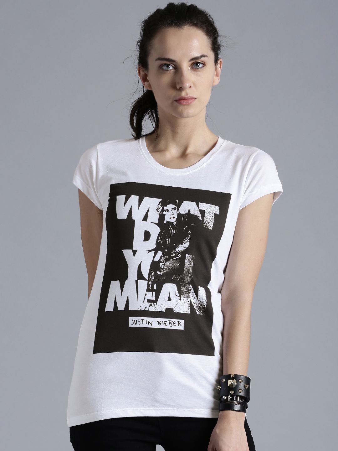 Kook N Keech Music White  Black Printed Pure Cotton T-shirt
