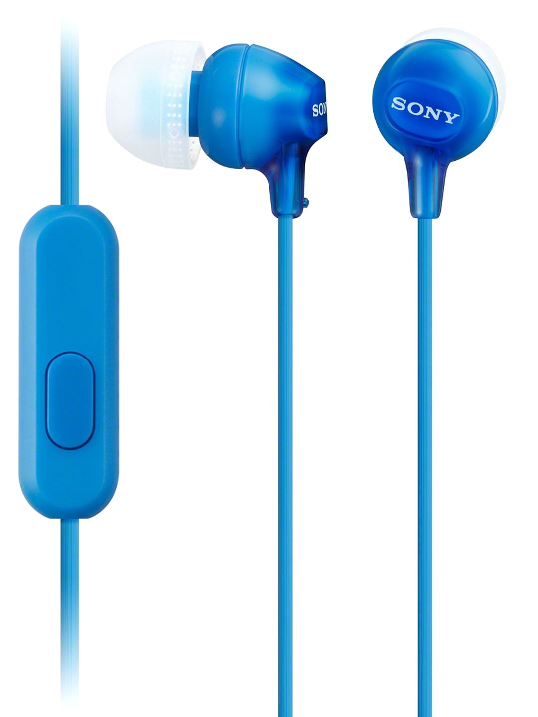 Sony Blue In-Ear Headphones with Mic