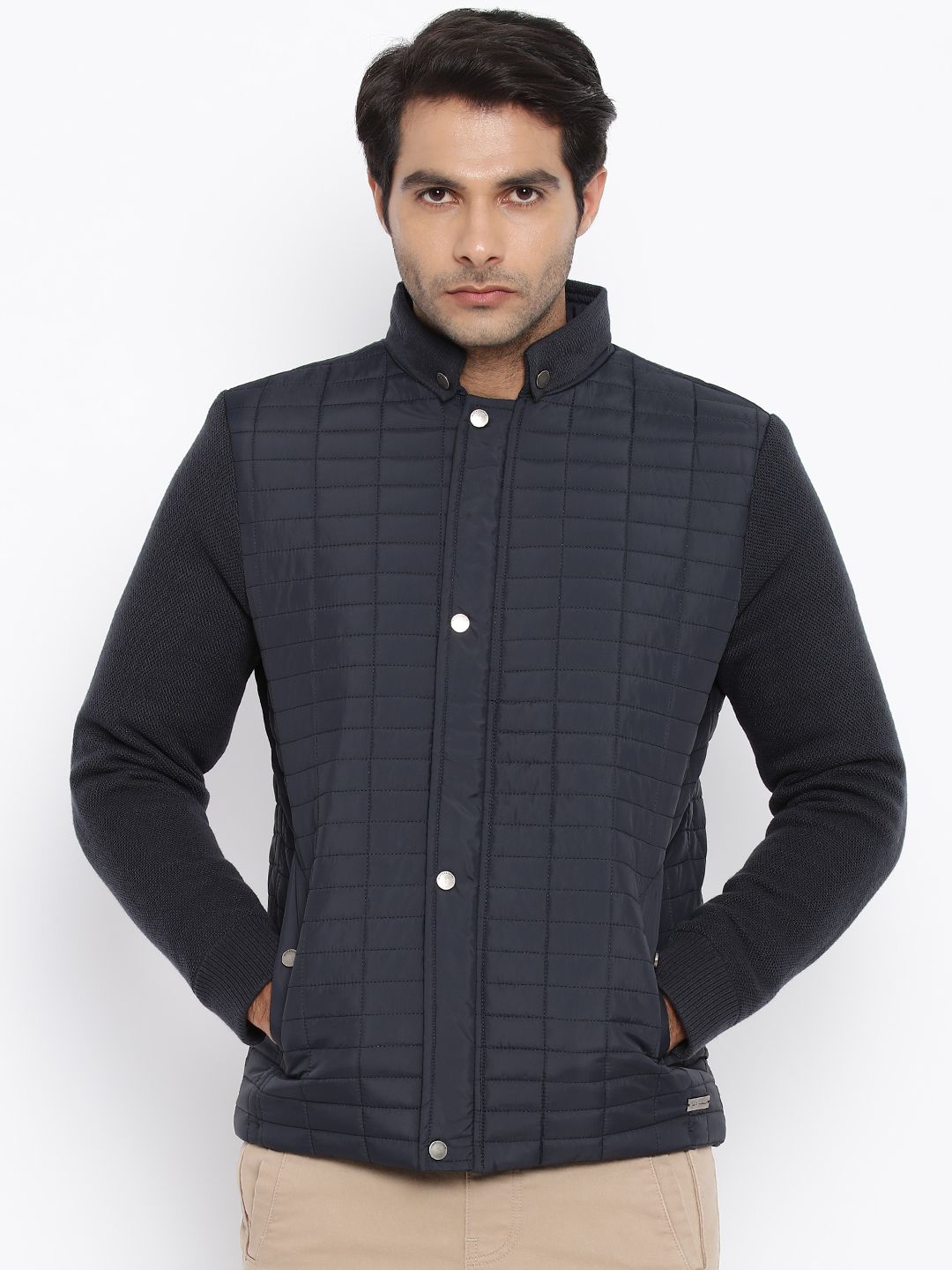 Mast & Harbour Navy Quilted Jacket
