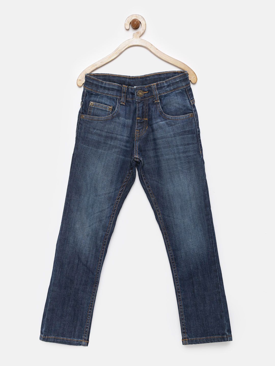 Fame Forever by Lifestyle Boys Blue Slim Fit Mid-Rise Clean Look Jeans