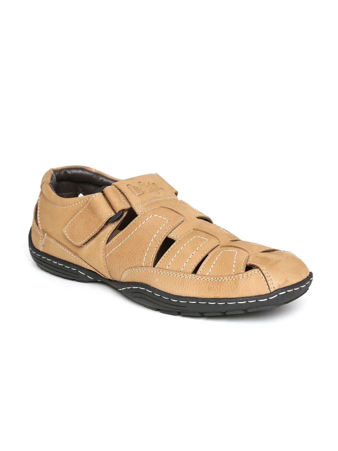 Lee Cooper Men Brown Leather Sandals