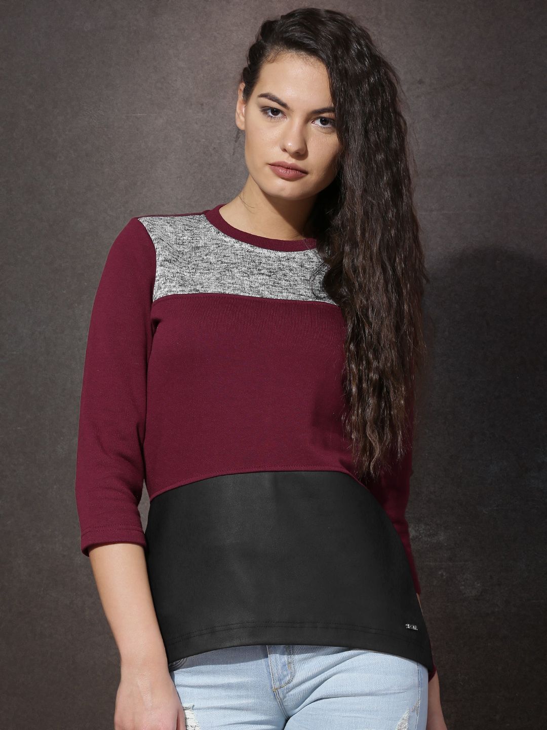 RDSTR Maroon & Black Sweatshirt