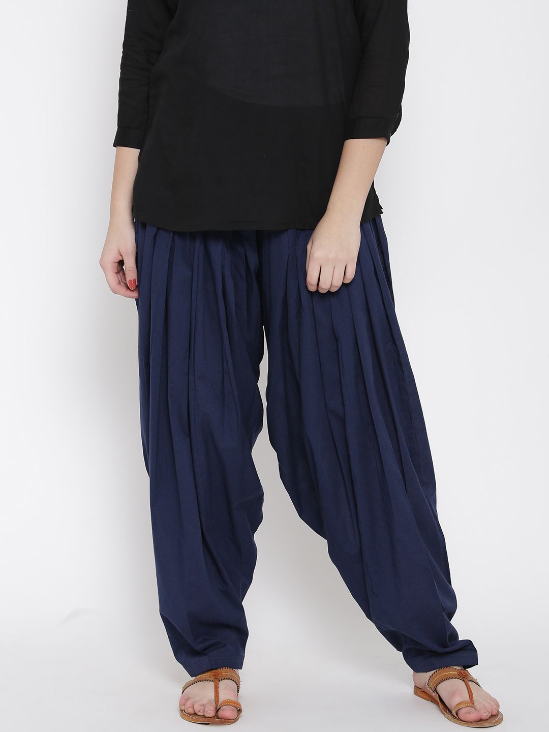 RANGMANCH BY PANTALOONS Navy Patiala