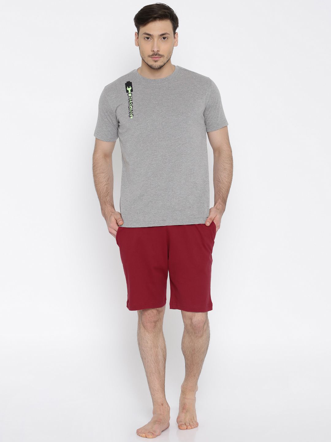 John Players Grey & Maroon Clothing Set