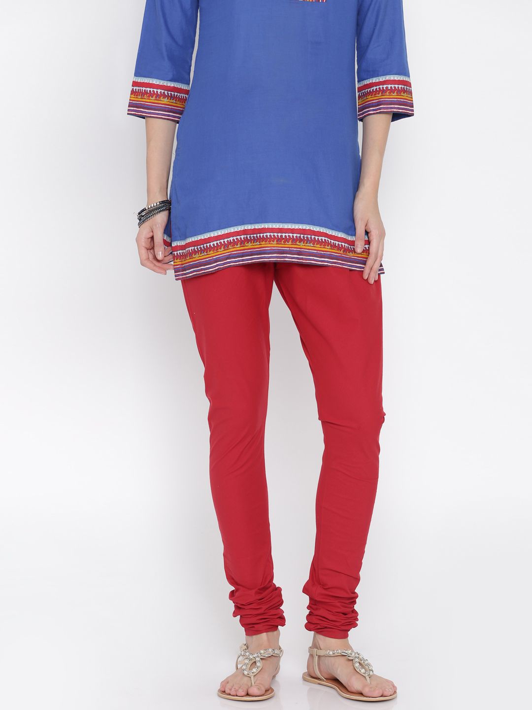 RANGMANCH BY PANTALOONS Red Churidar