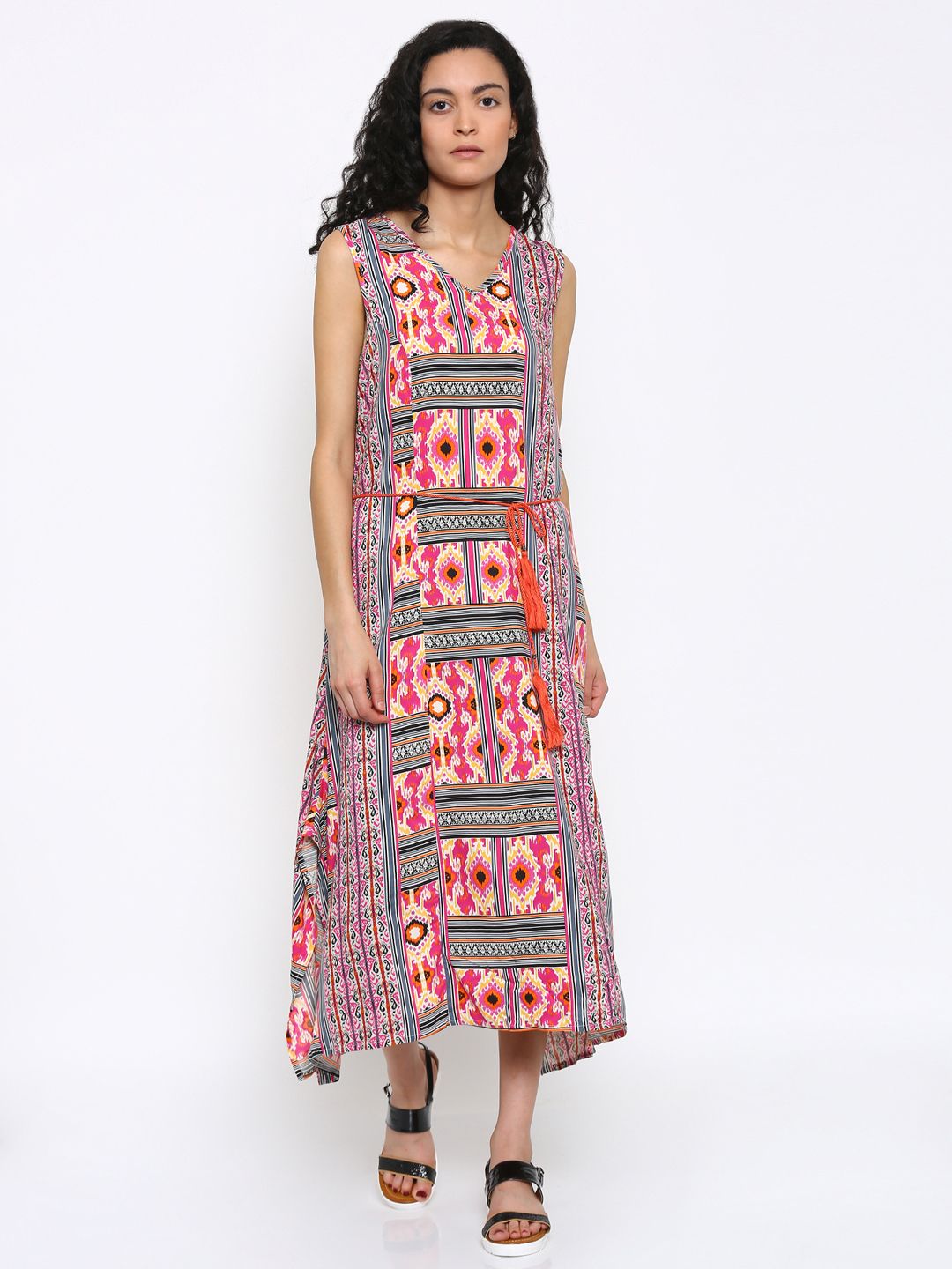 IZABEL LONDON by Pantaloons Multicolour Printed A-Line Dress