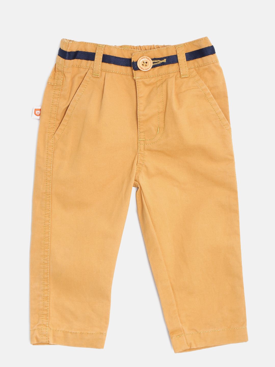 Baby League Boys Mustard Brown Trousers