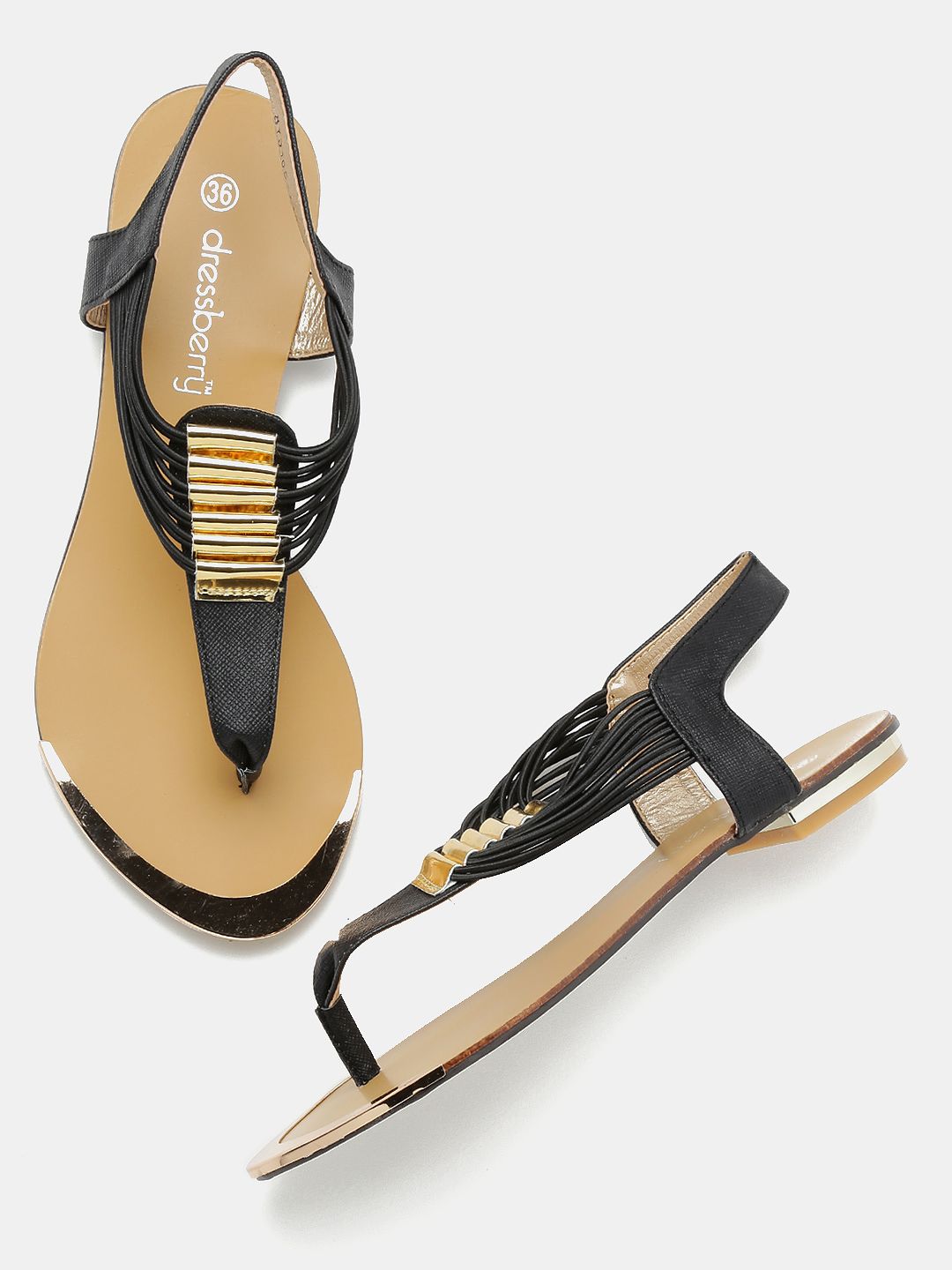 DressBerry Women Black Flats