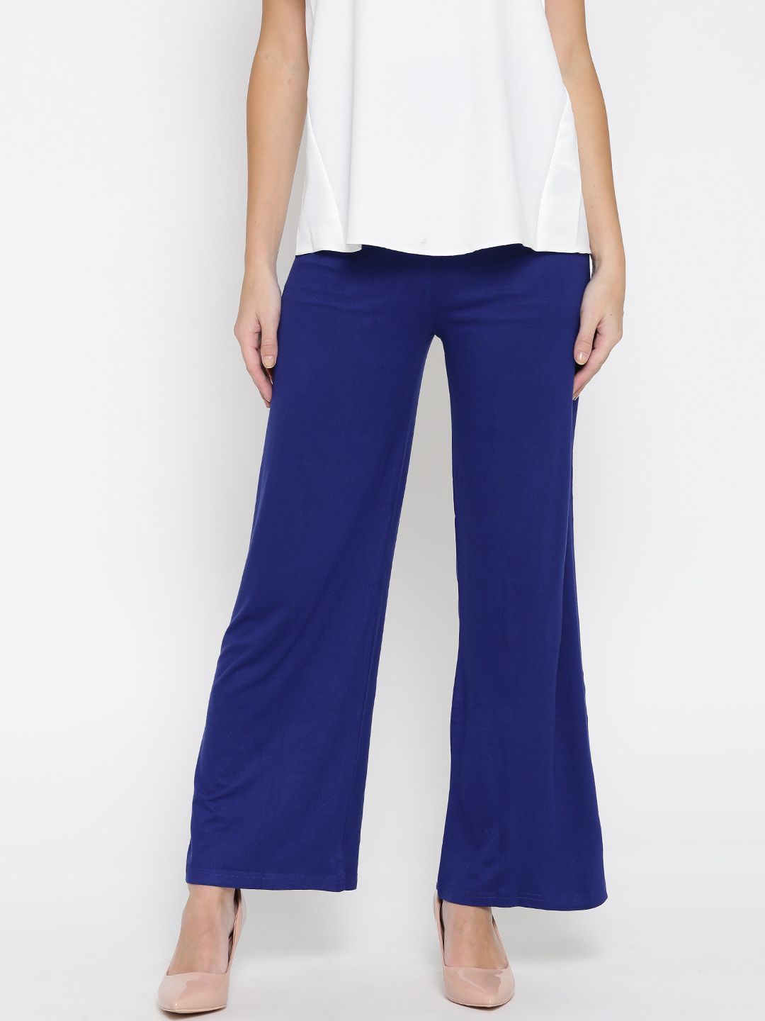 Sabhyata Women Blue Parallel Trousers