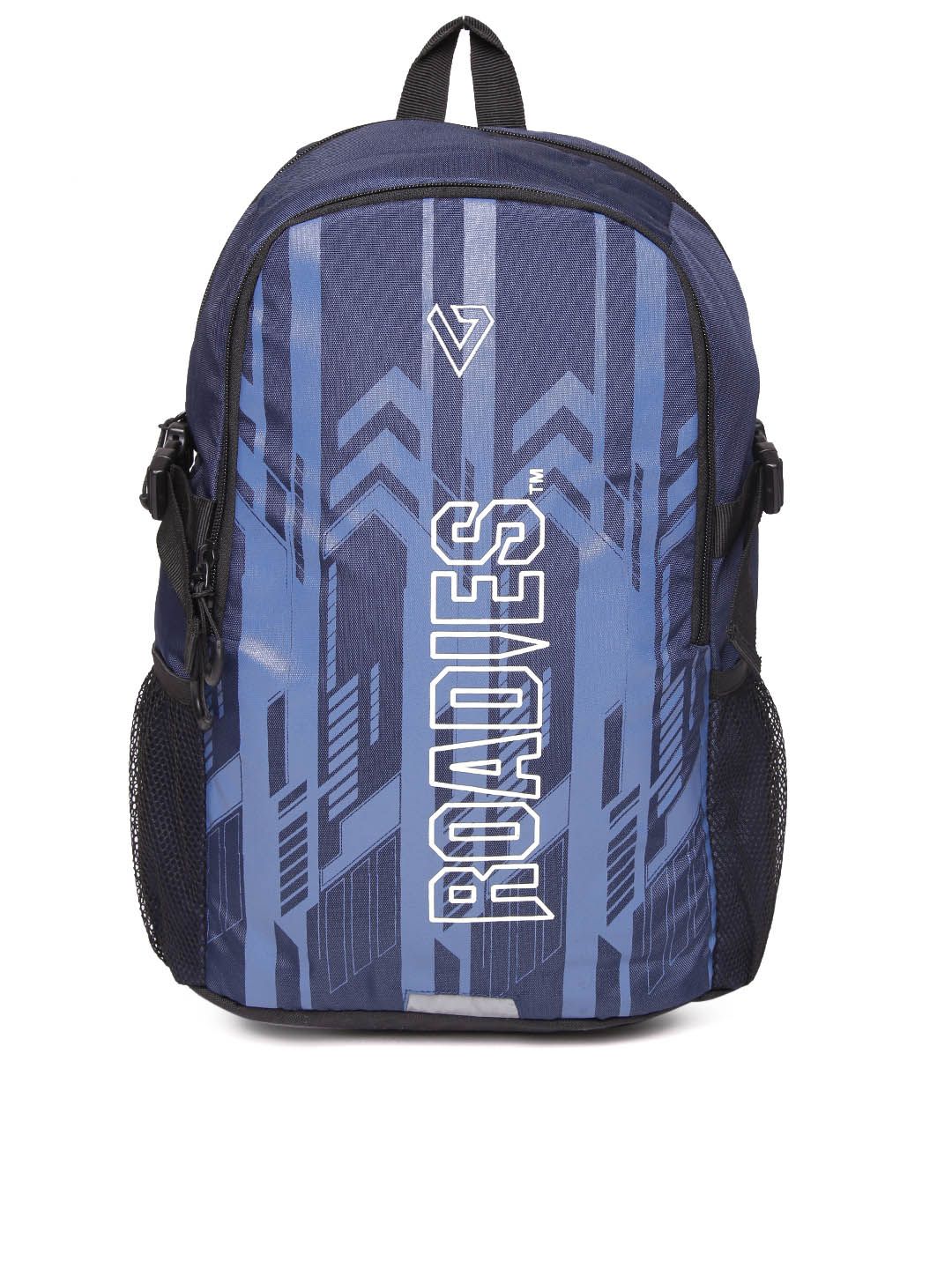 THe VerTicaL Unisex Blue Printed Laptop Backpack