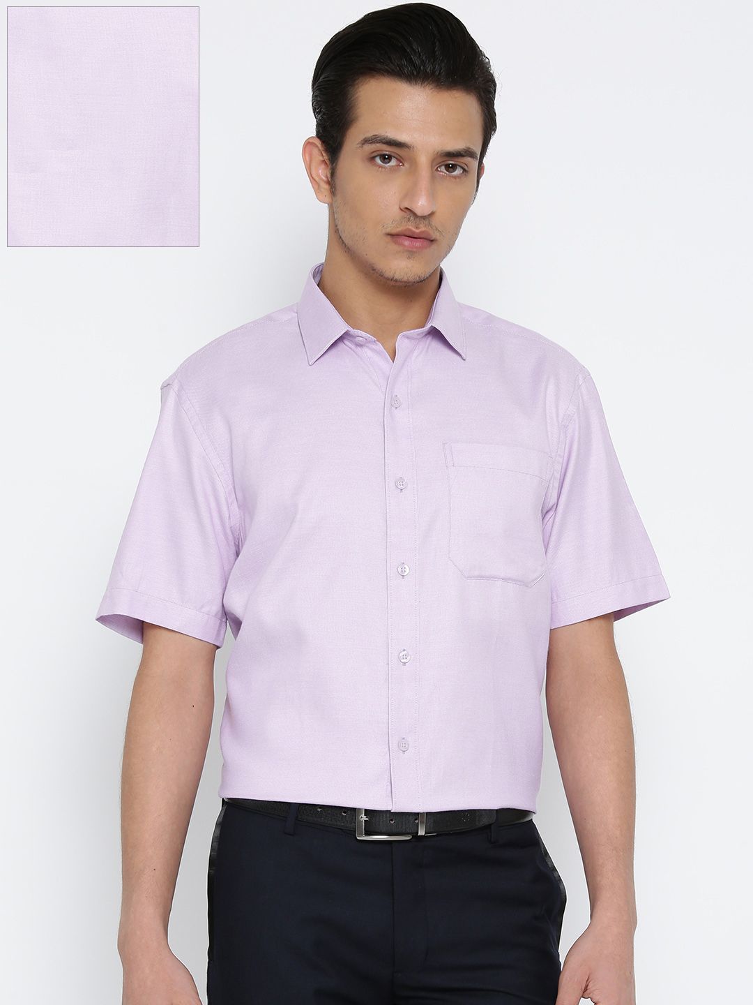 John Players Men Lavender Formal Shirt