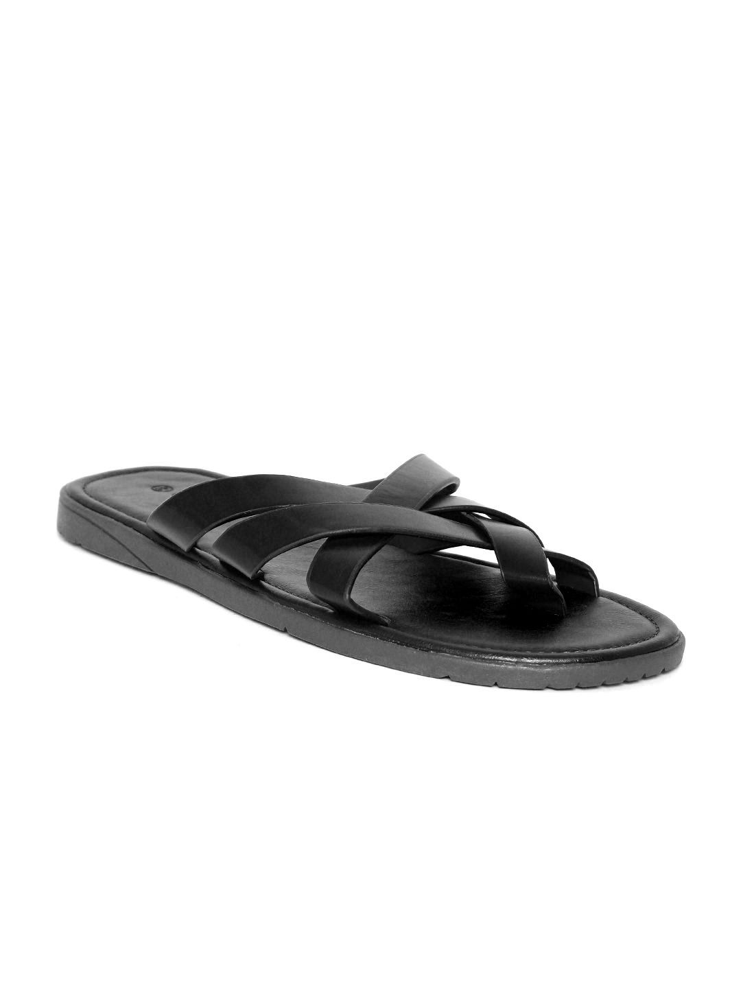 CODE by Lifestyle Men Black Solid Strappy Comfort Sandals