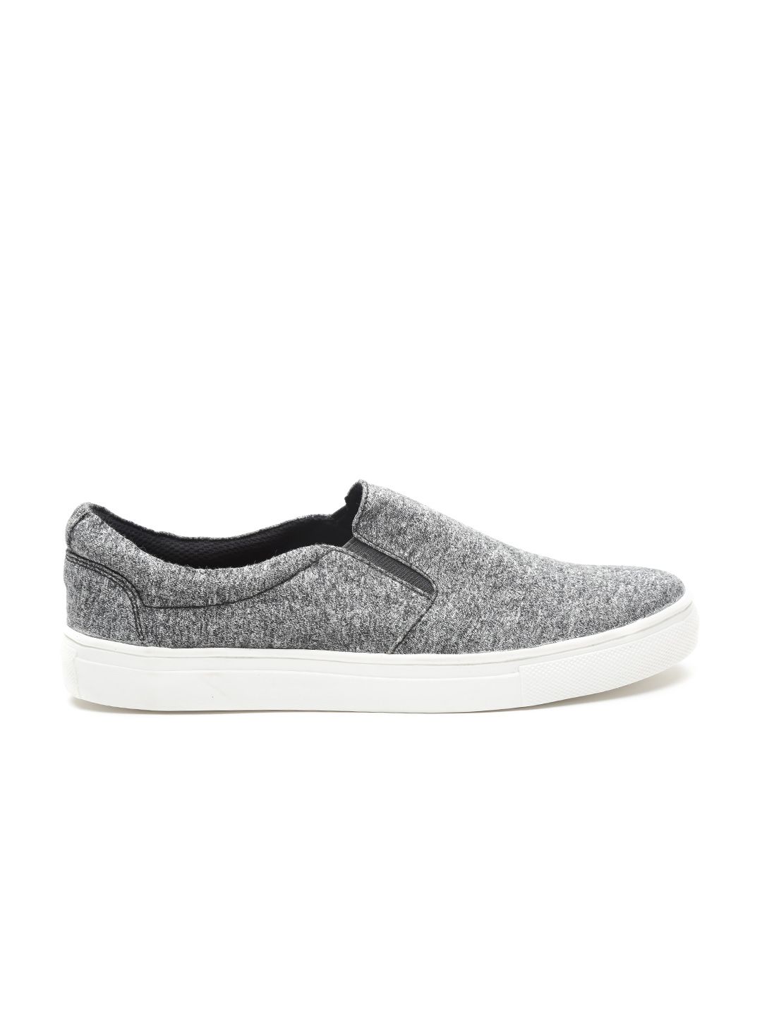 ether Women Grey Melange Slip-Ons