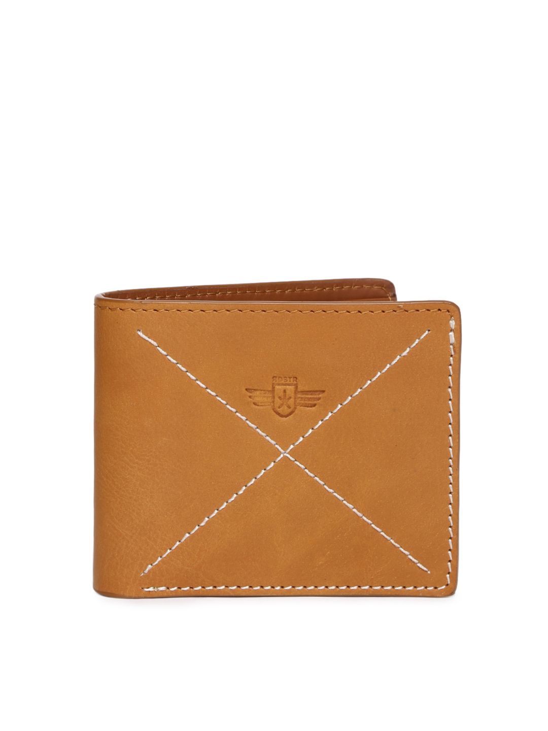 Roadster Men Tan Brown Solid Two Fold Wallet