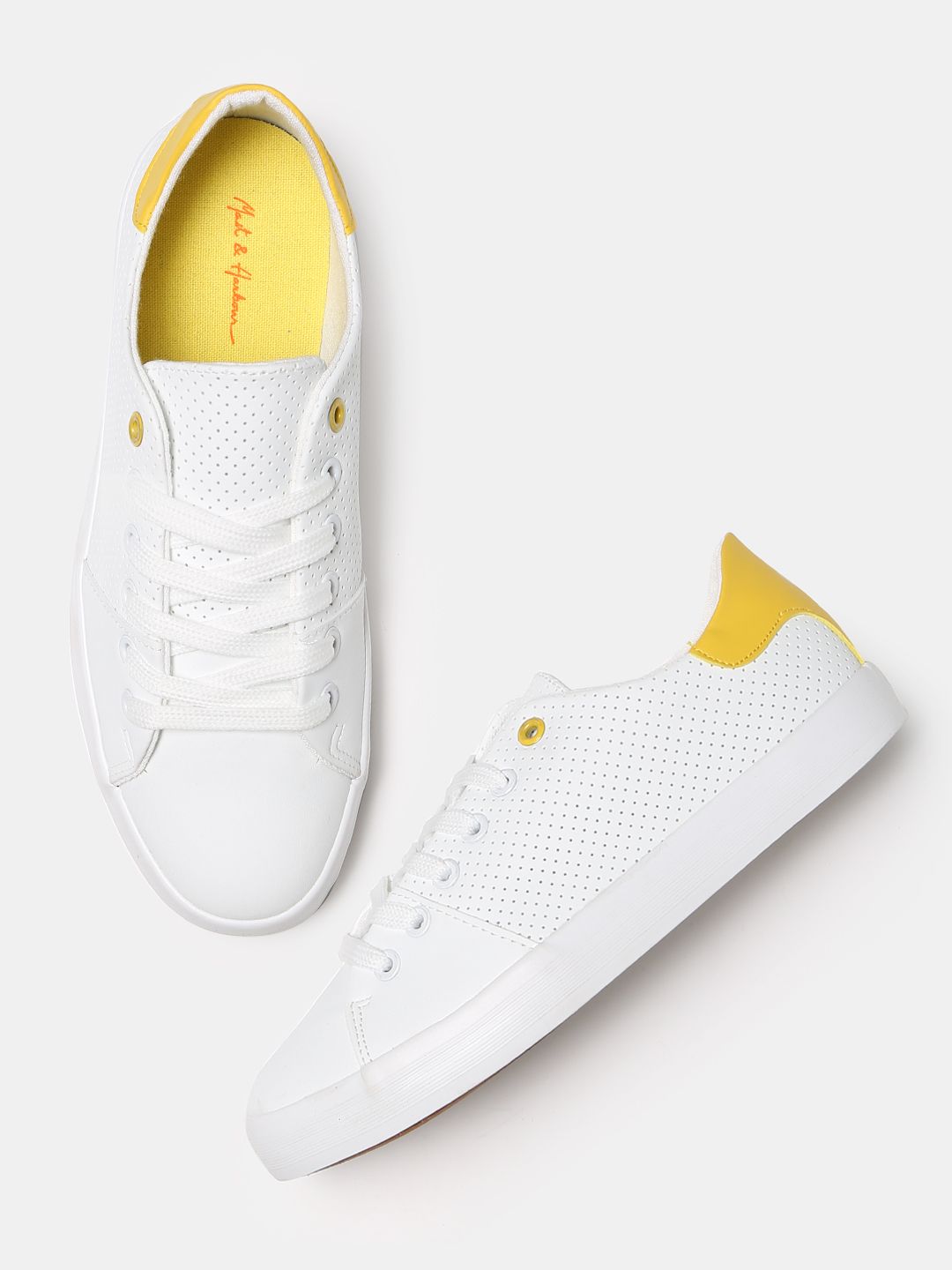 Mast & Harbour Women White Sneakers