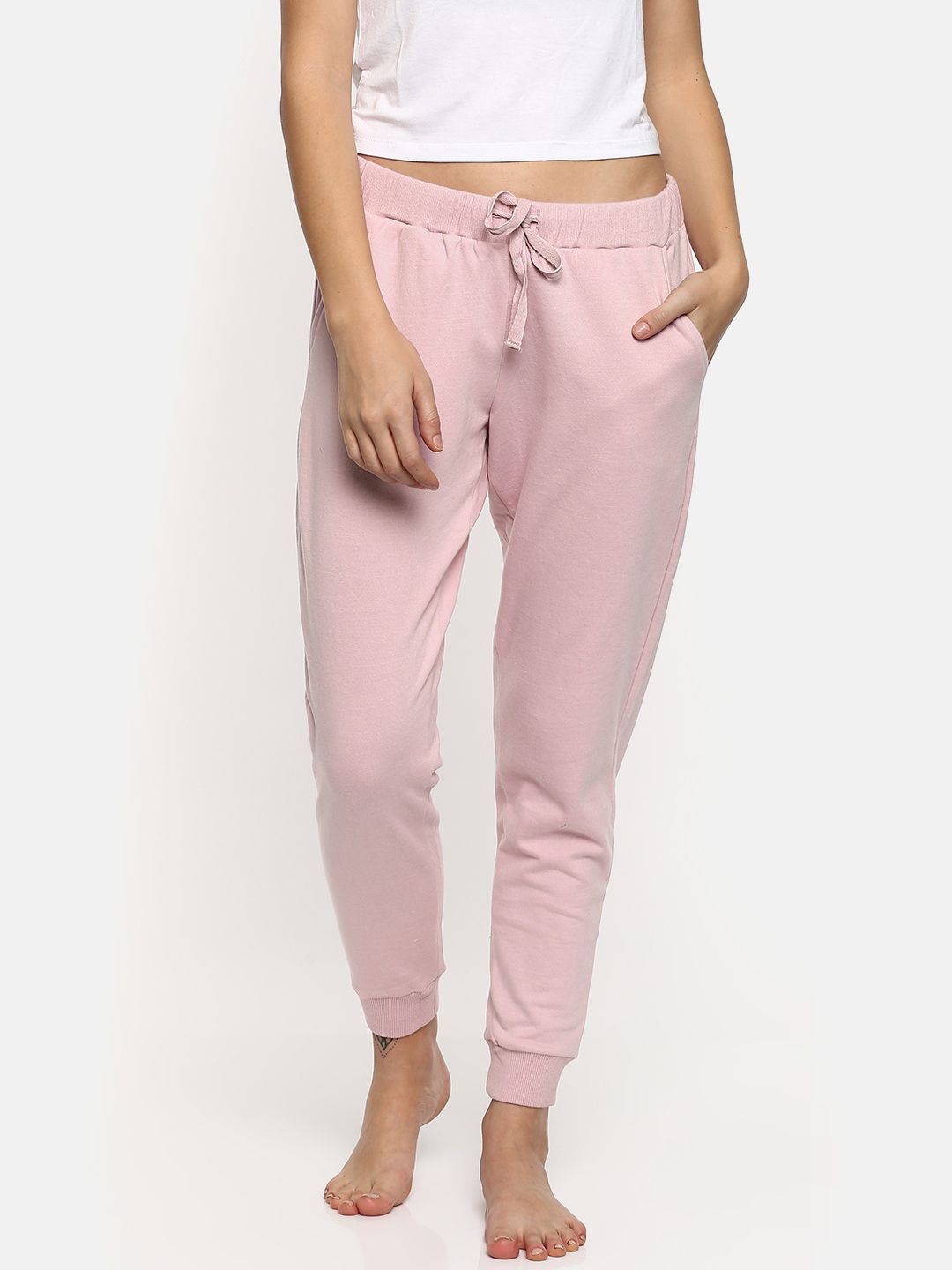 Ginger by Lifestyle Pink Solid Pyjamas GNAW17-KPJ-5006