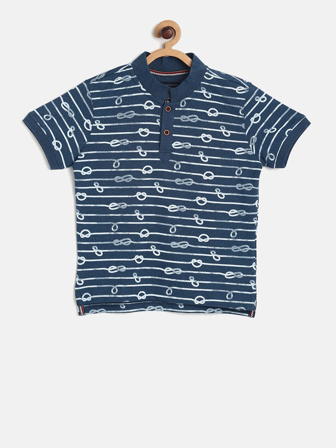 Cherokee Boys Blue Printed T-shirt