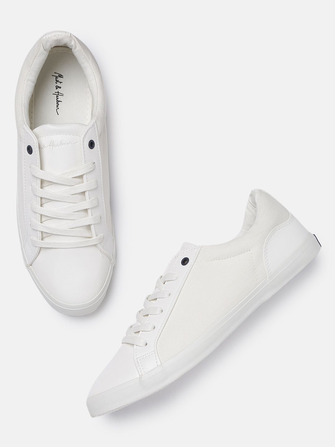 Mast & Harbour Men White Sneakers