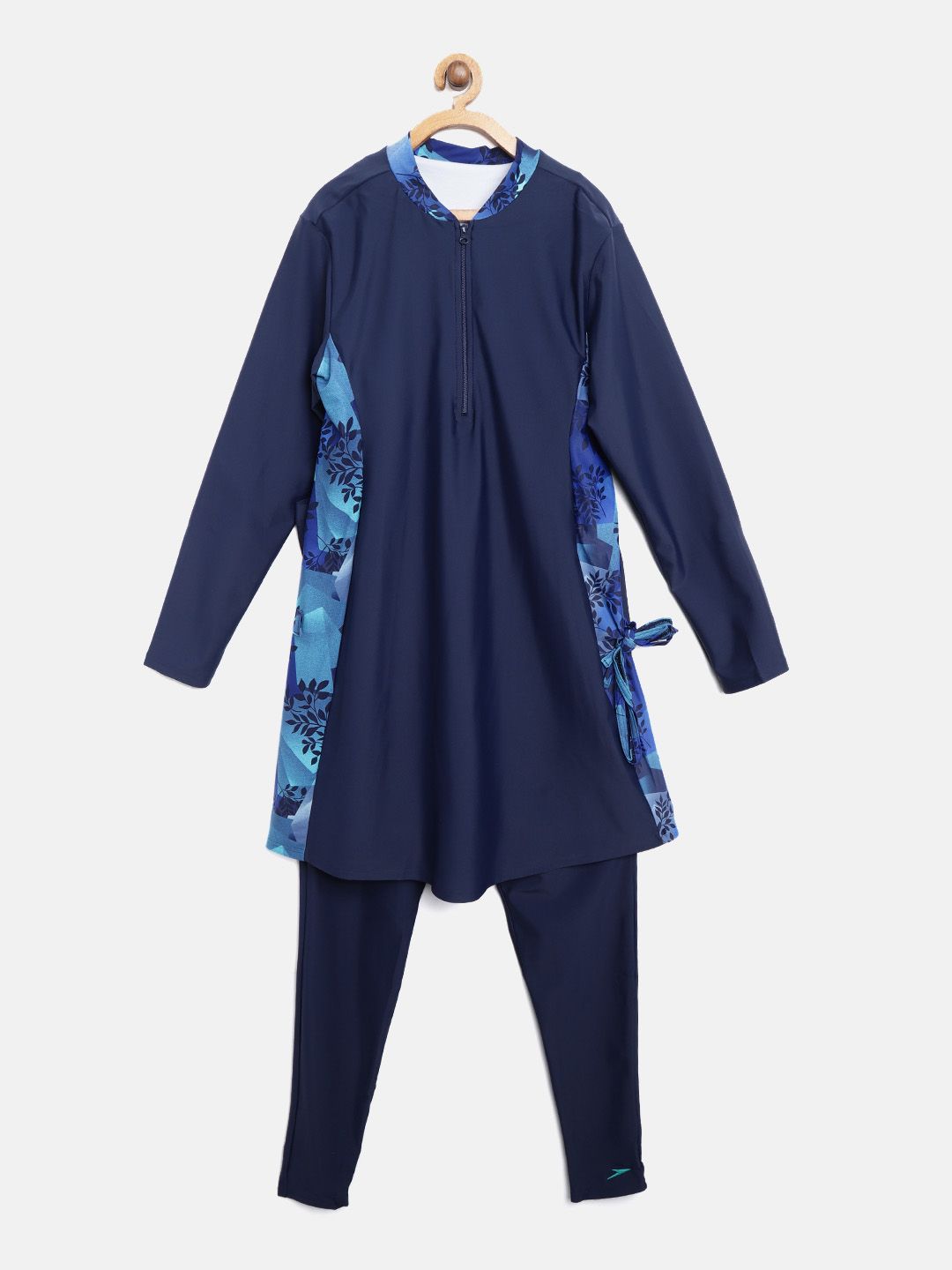 Speedo Women Navy Blue Solid 2 PIECE Swimwear 807230P005