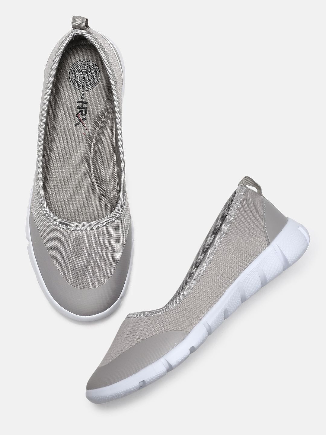 HRX by Hrithik Roshan Women Grey Slip-On Sneakers