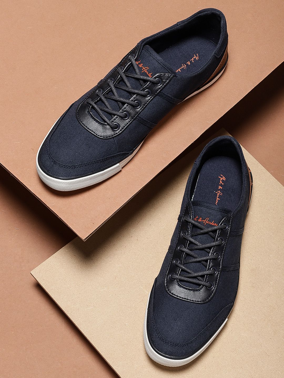 Mast & Harbour Men Navy Blue Sneakers