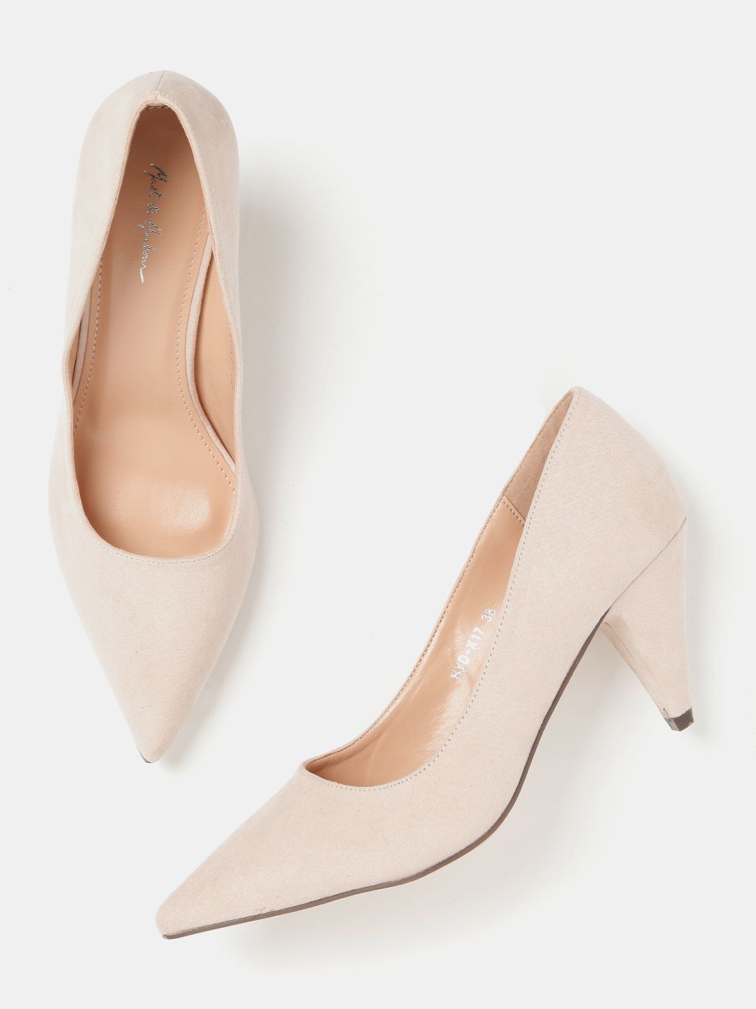 Mast & Harbour Women Nude-Coloured Solid Pumps