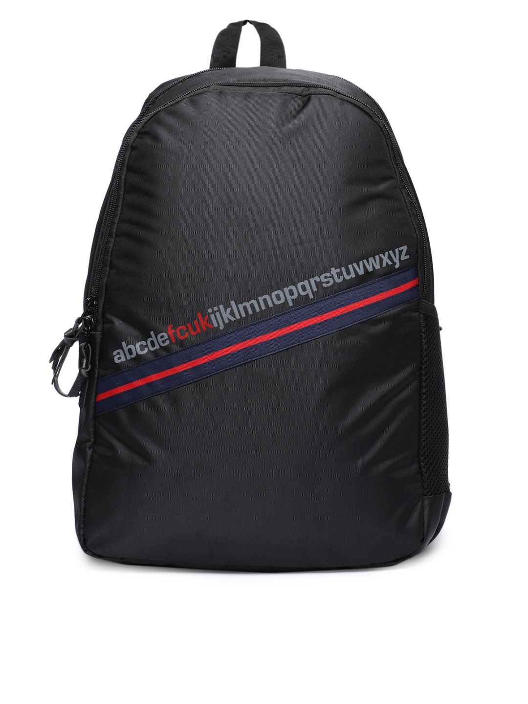French Connection Unisex Black Solid Backpack