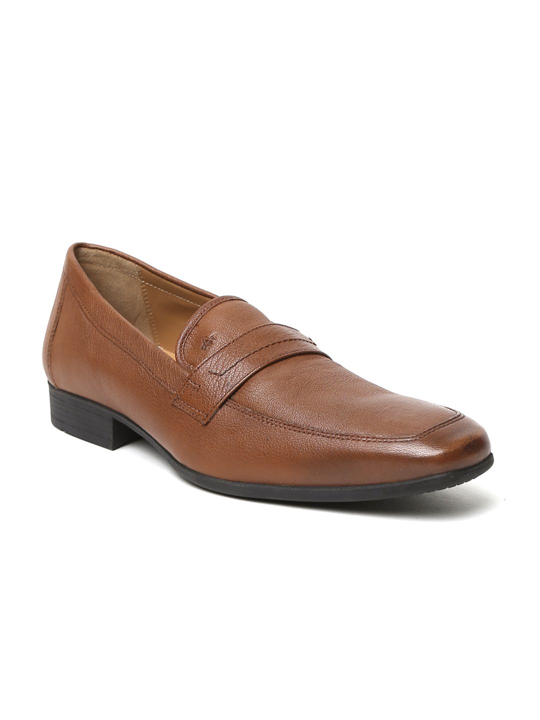 Arrow Men Brown Tyler Leather Formal Slip-Ons
