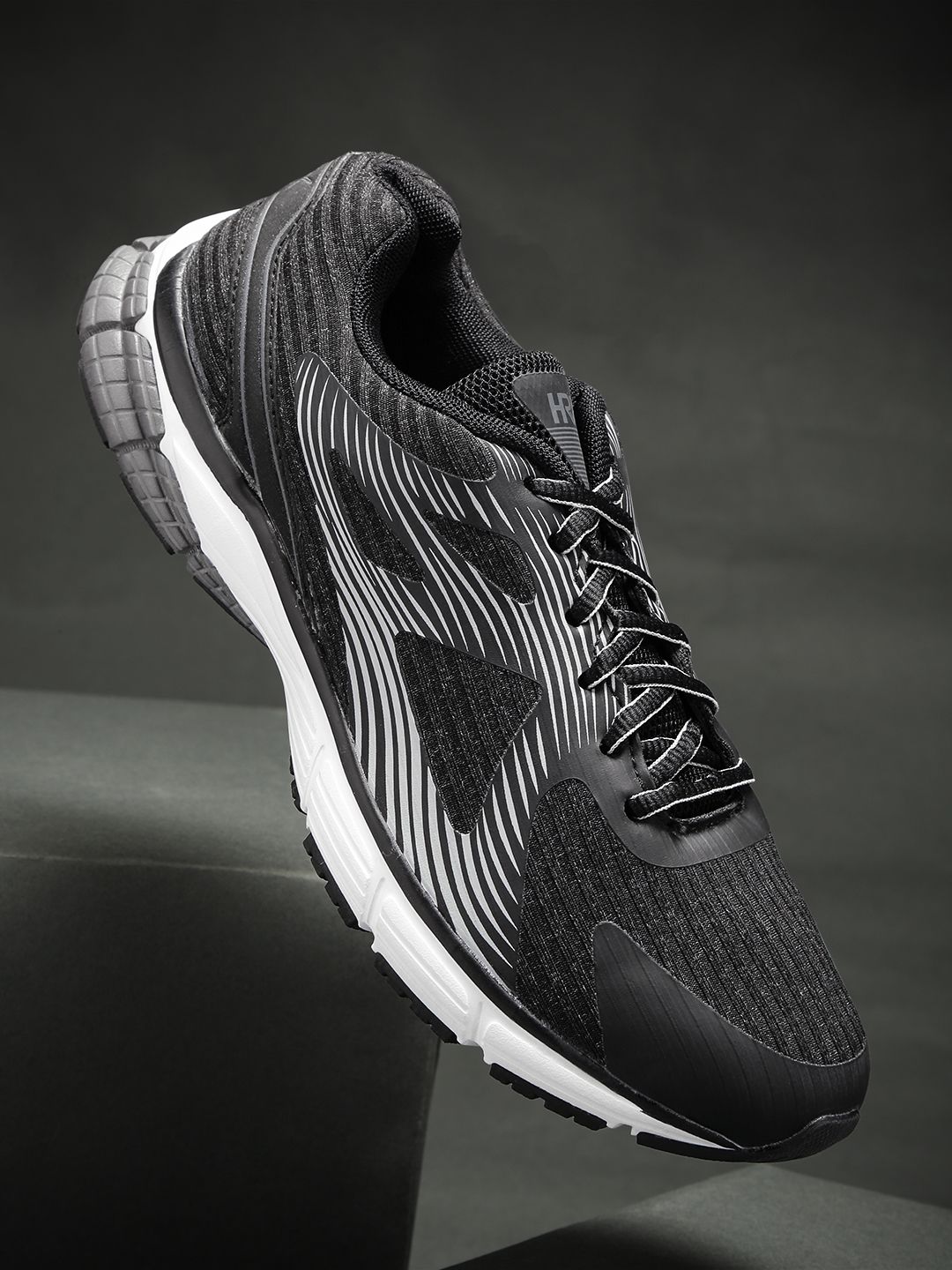 HRX by Hrithik Roshan Men Impact Series Black Running Shoes