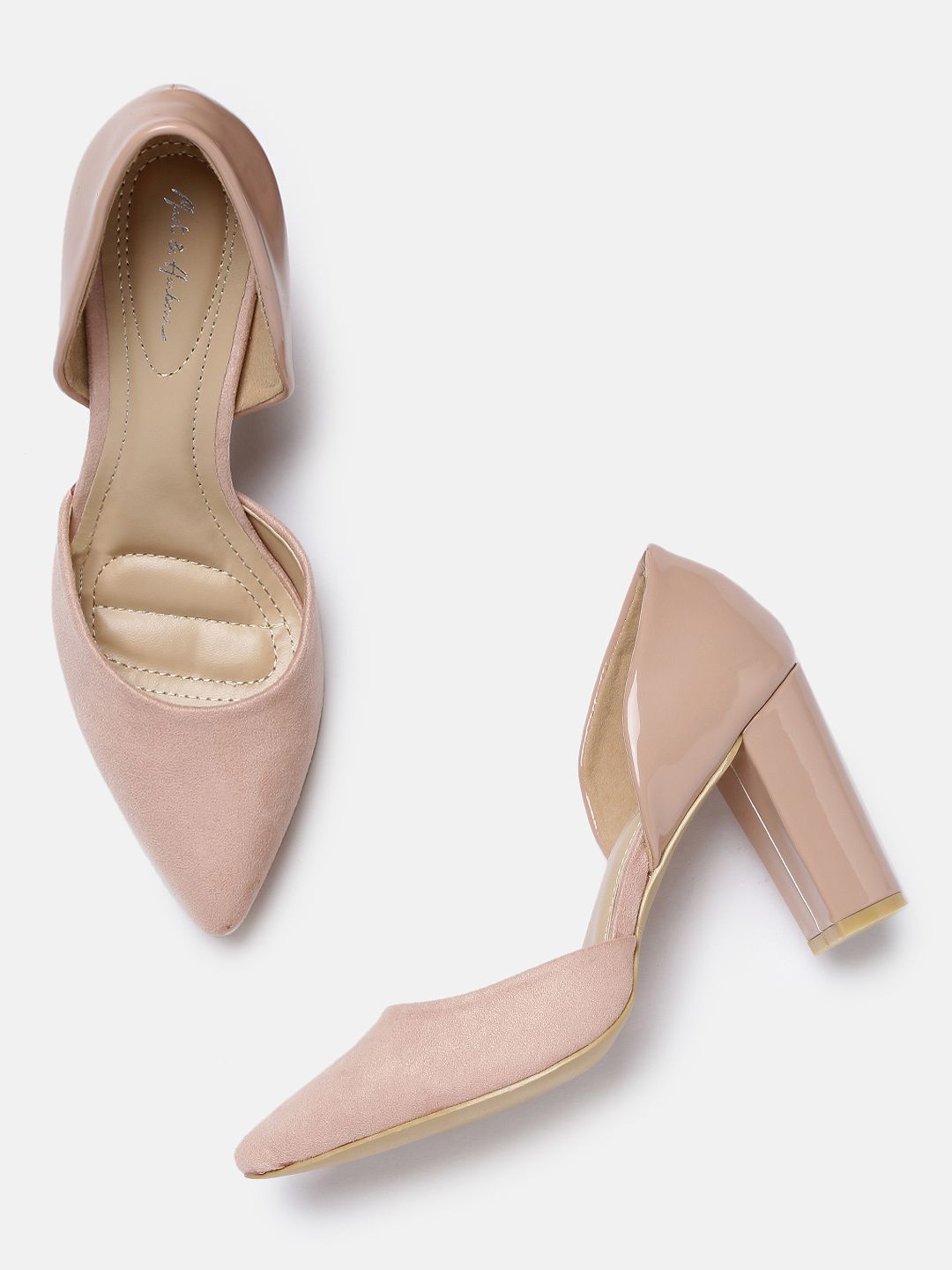 Mast & Harbour Women Nude-Coloured Solid Pumps