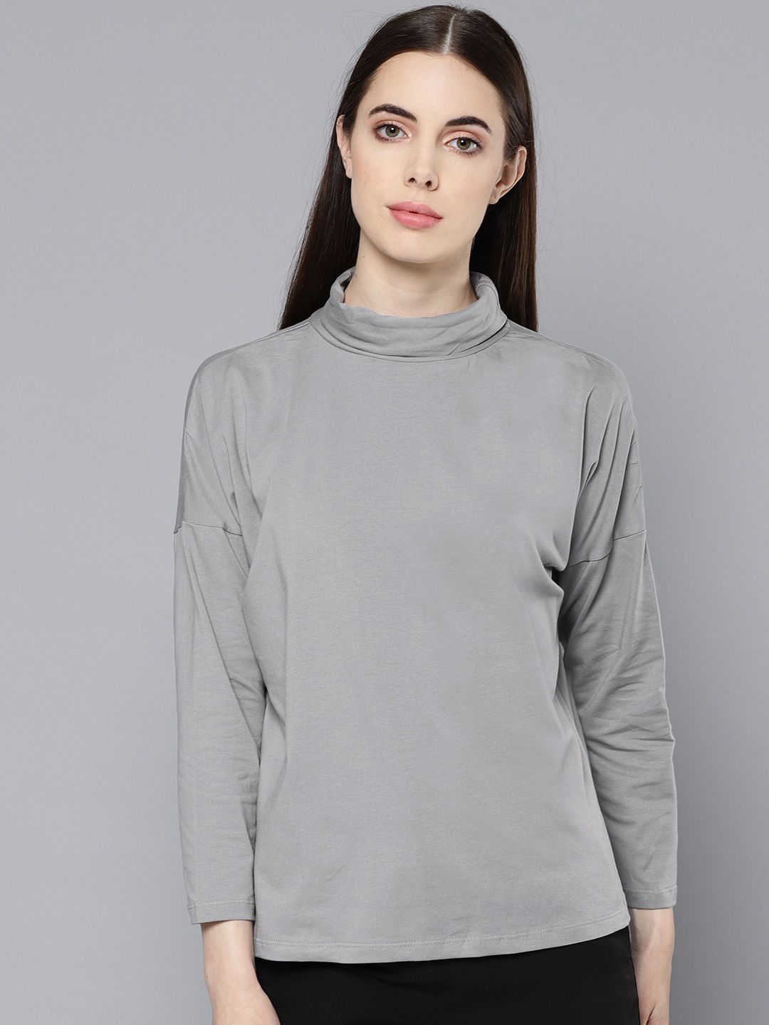 Chemistry Women Grey Solid Top