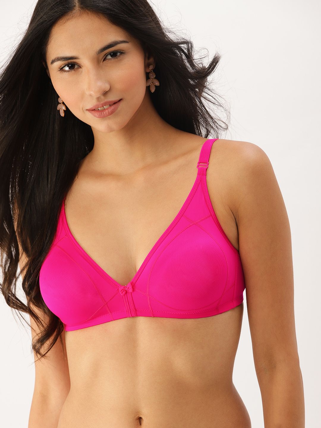 DressBerry Pink Solid Non-Wired Non Padded Everyday Bra DB-BG-BRA-031C