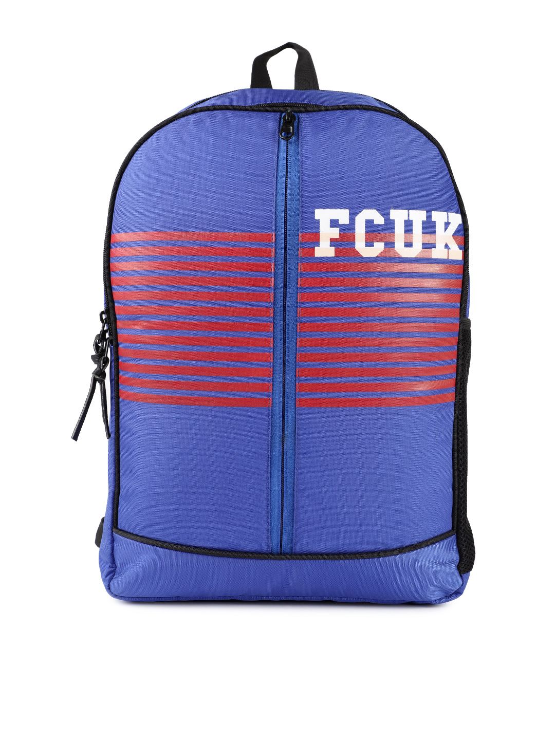 French Connection Men Blue Printed Laptop Backpack
