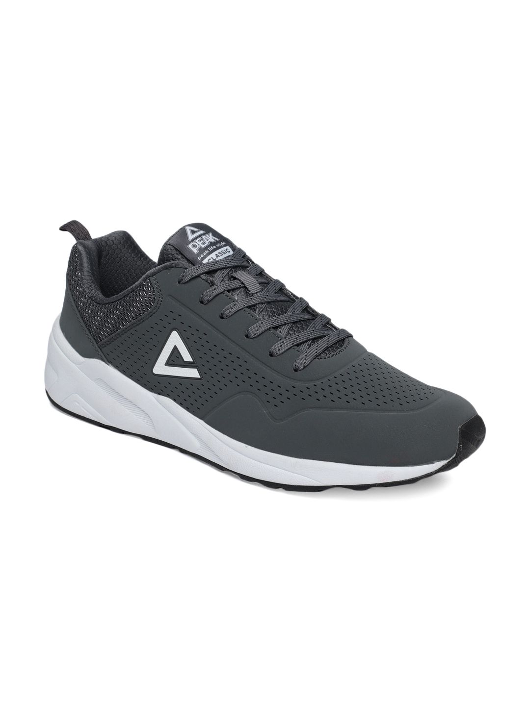 PEAK Men Grey Running Shoes