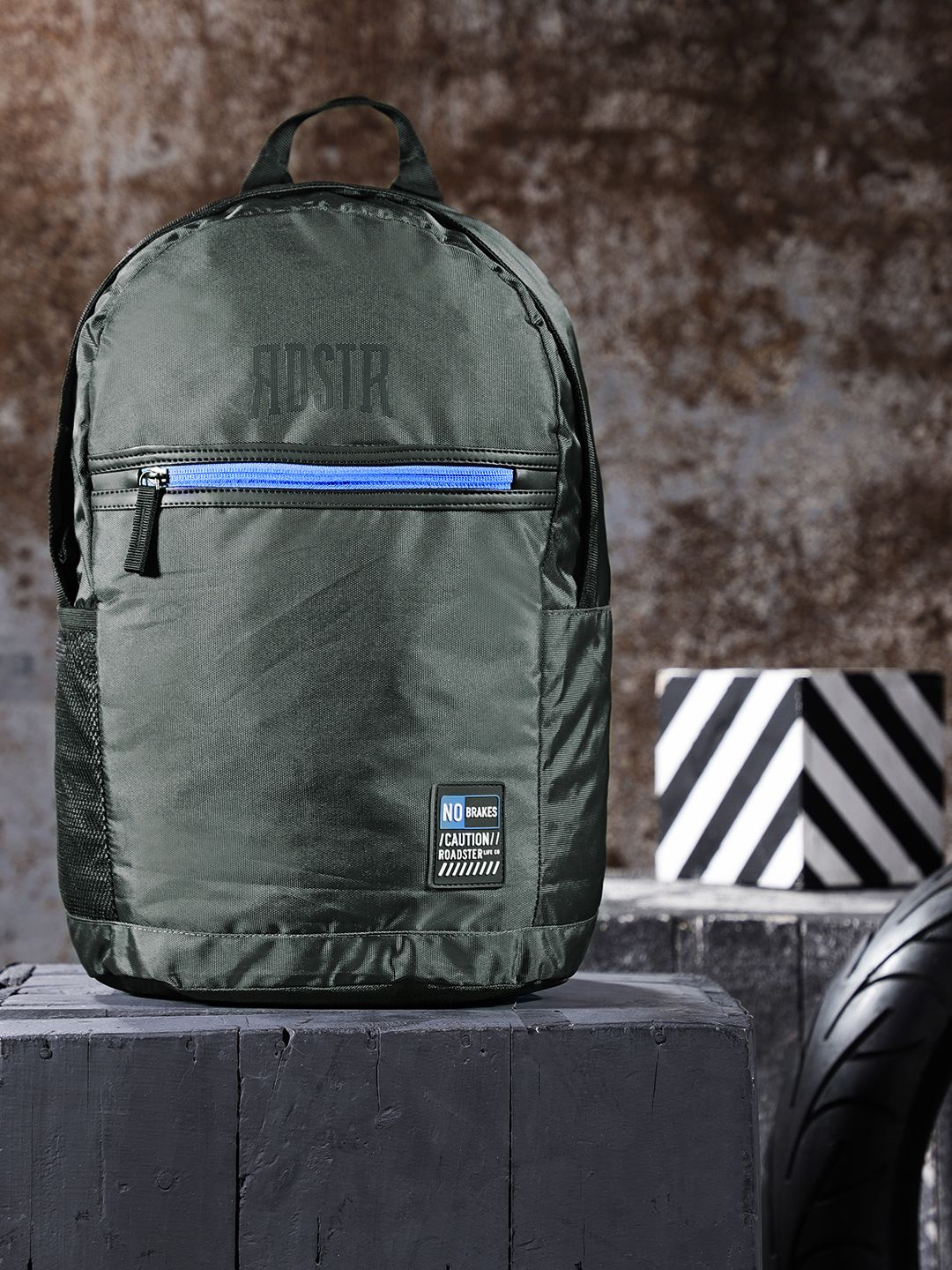 Roadster Unisex Charcoal Grey Solid Backpack