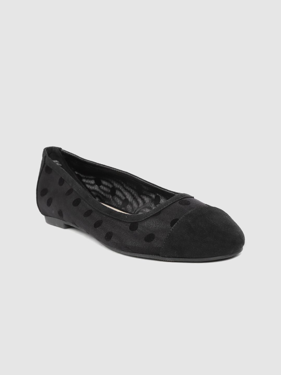 FOREVER 21 Women Black Printed Ballerinas