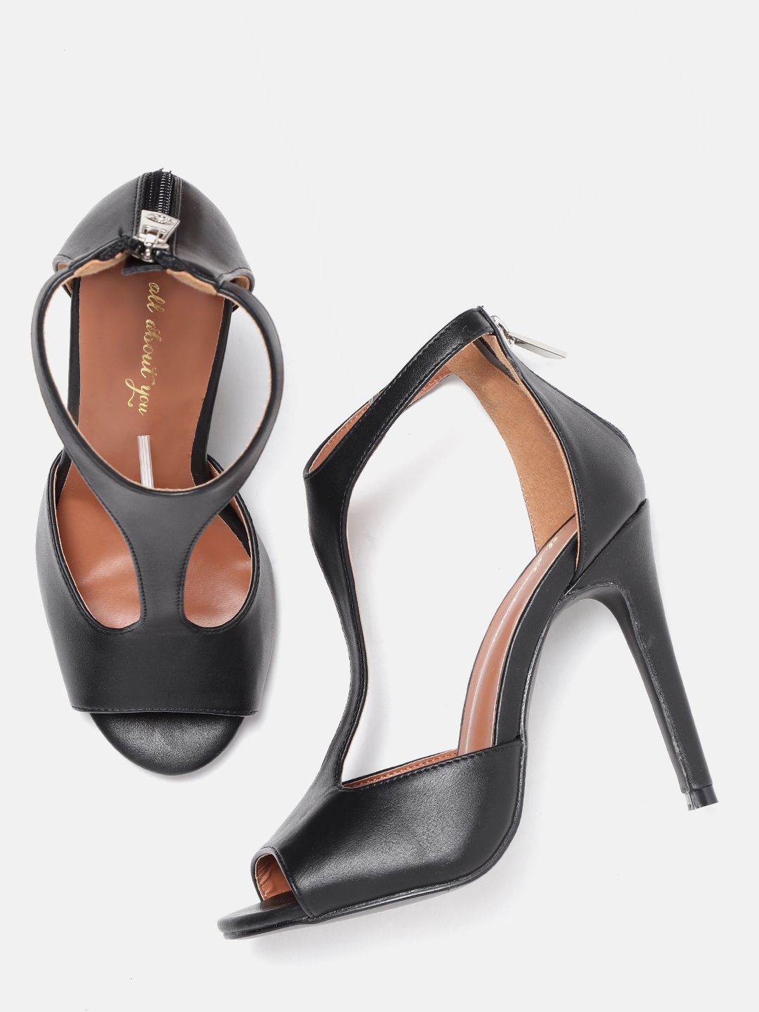 all about you Women Black Solid Stilettos