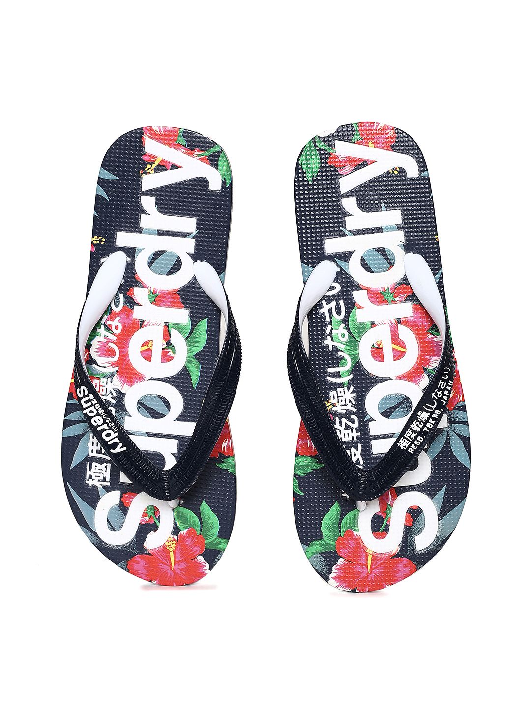 Superdry Women Multicoloured Printed Thong Flip-Flops
