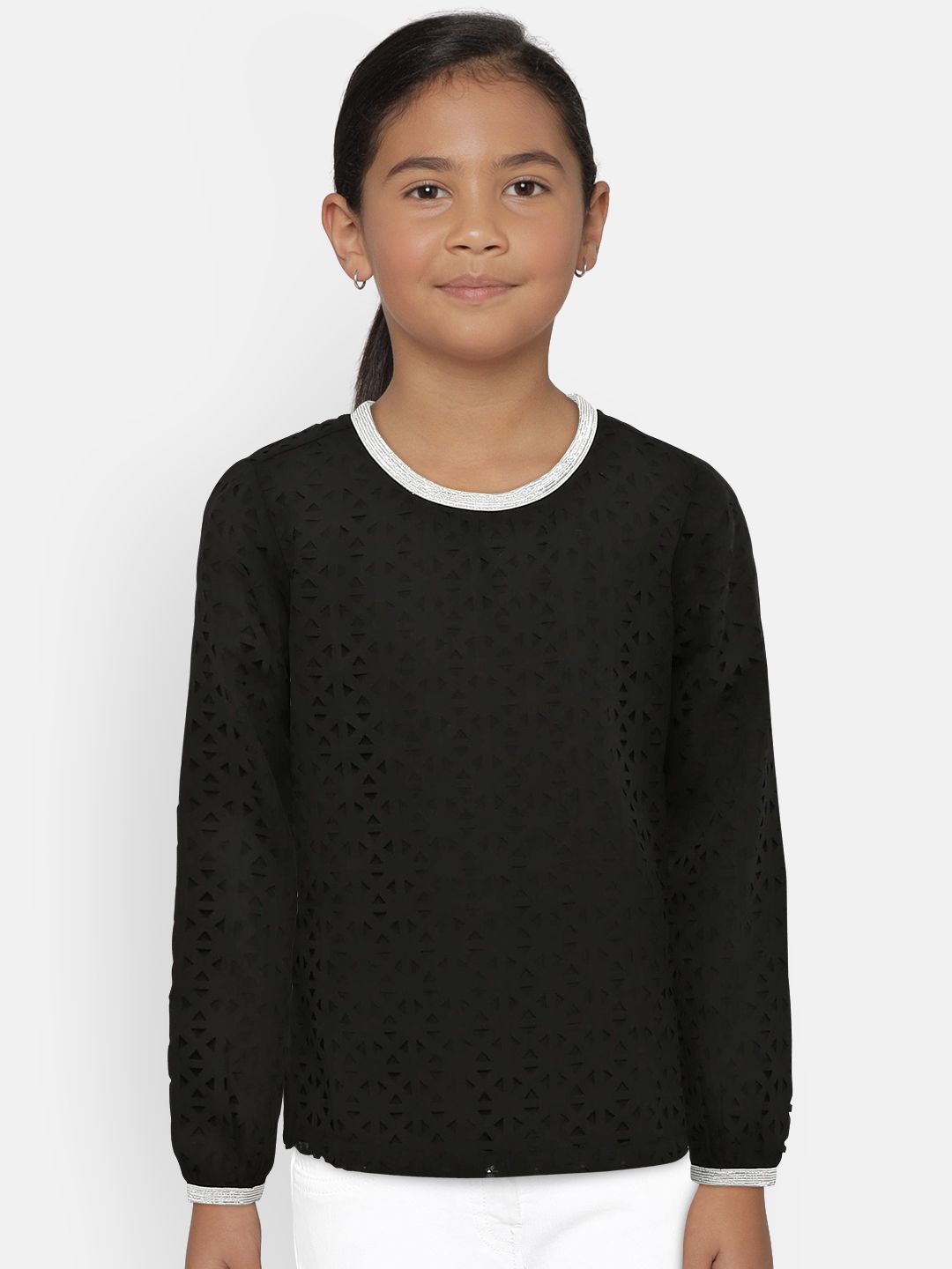 U.S. Polo Assn. Kids Girls Black Top
