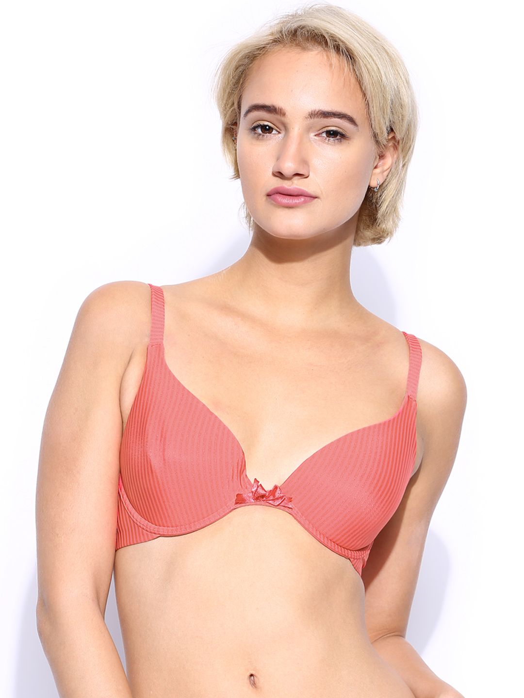 Bwitch Pink Plunge Bra BW347-0266