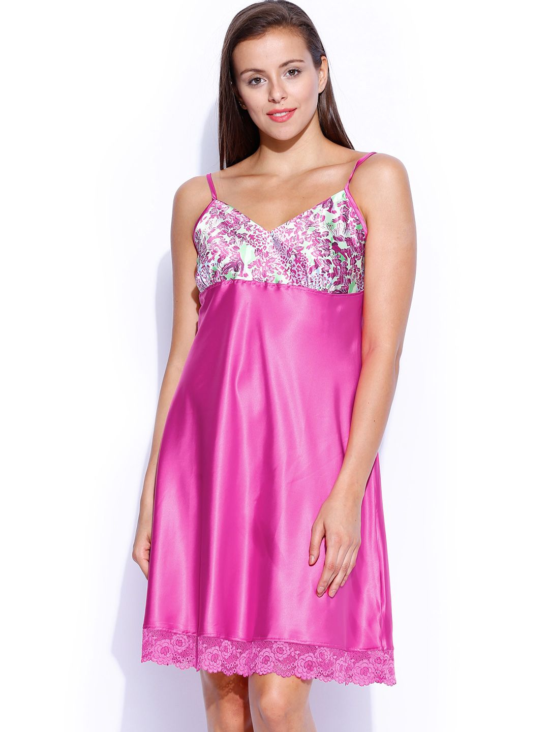 Enamor Pink Baby Doll Nightdress N063