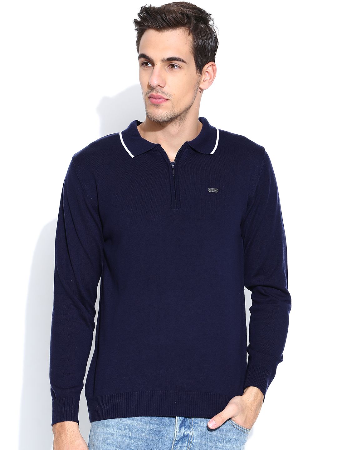 John Players Navy Sweater